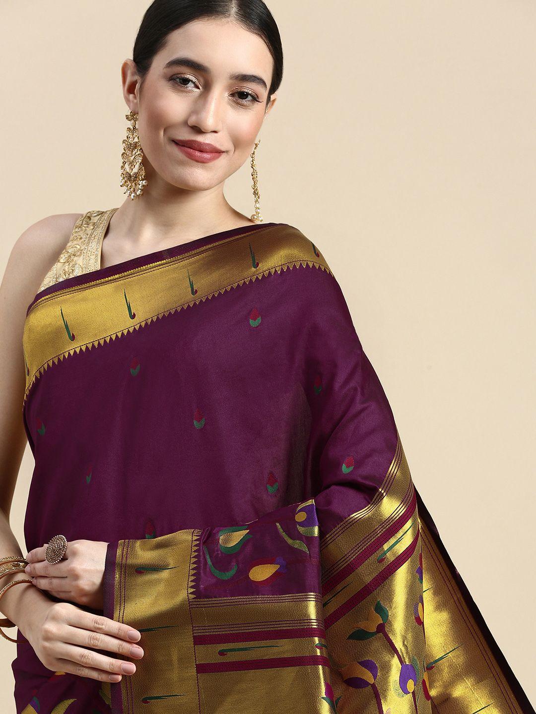 royal rajgharana saree woven design floral zari art silk saree