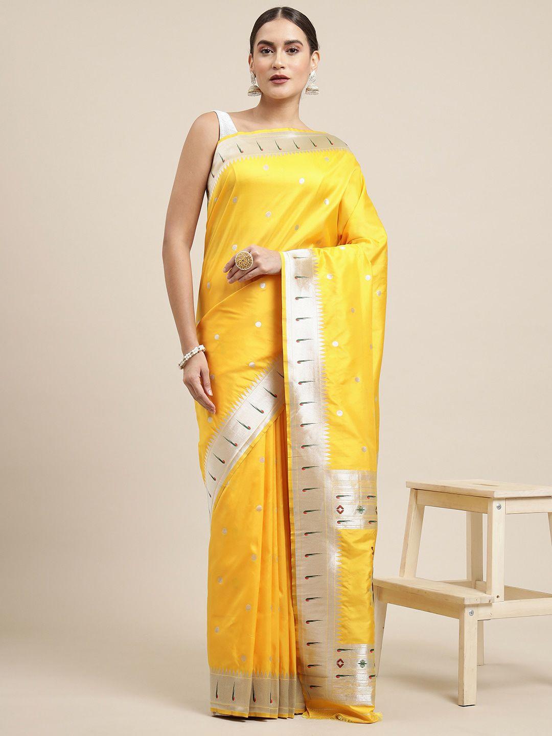 royal rajgharana saree woven design zari pure silk paithani sarees