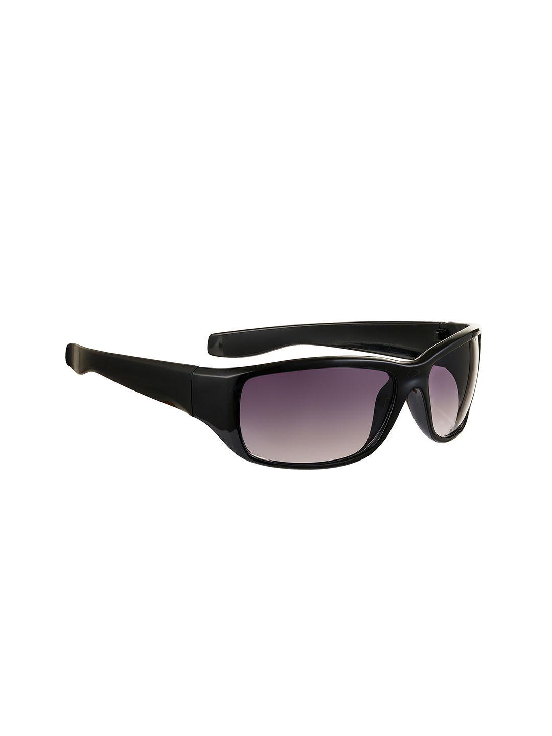 royal son men black lens & black rectangle sunglasses