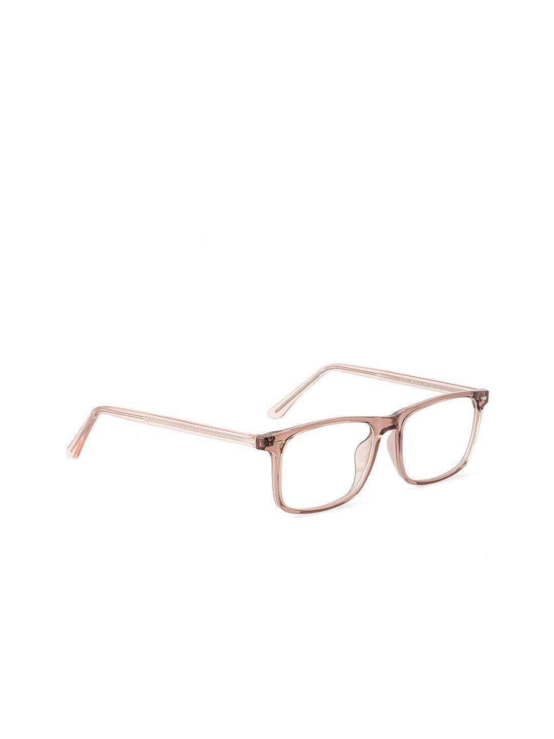 royal son transparent & brown full rim rectangle frames sf0035-c4