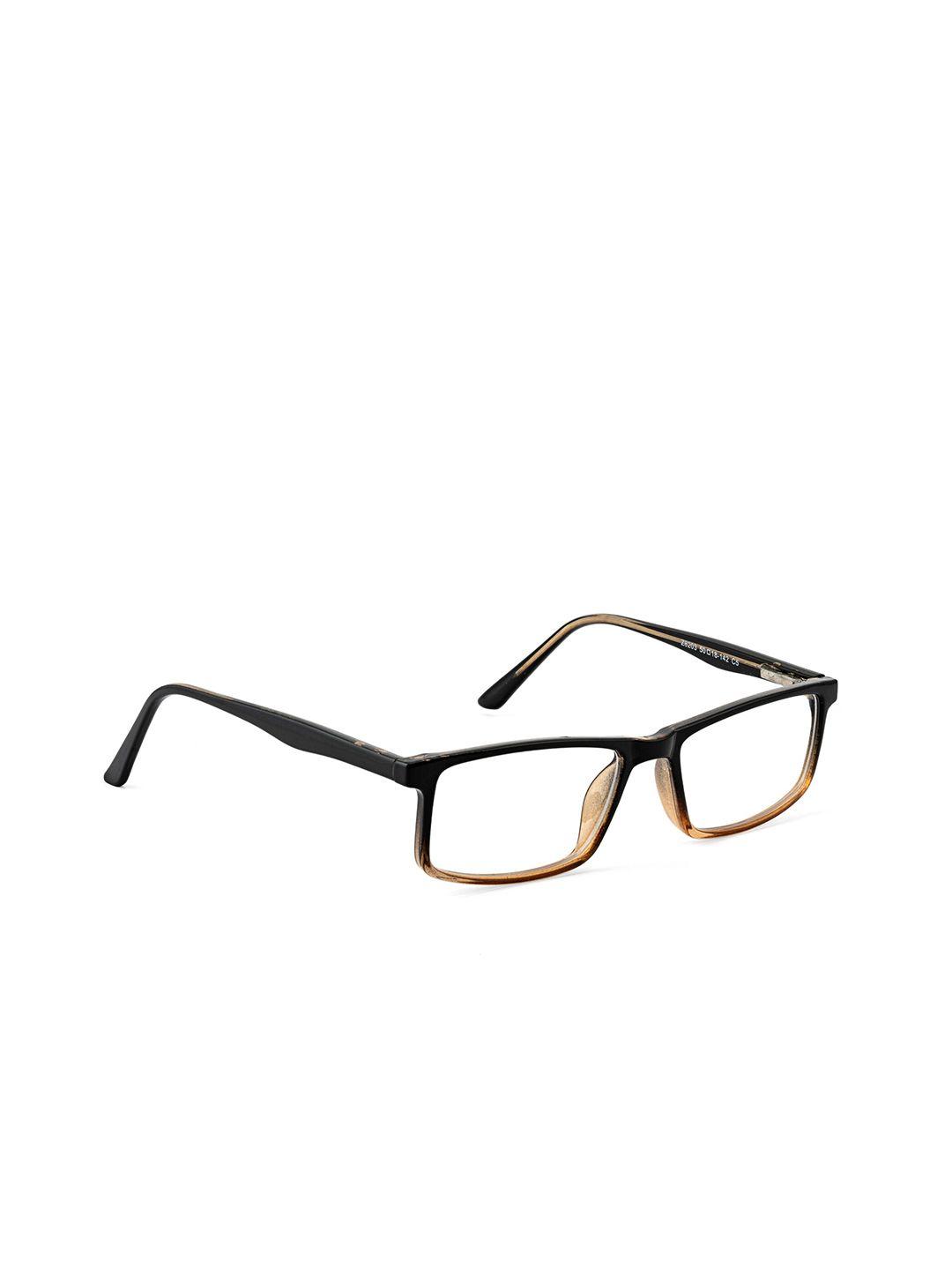 royal son unisex black & brown full rim rectangle frames