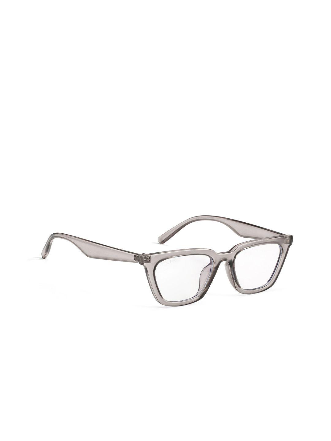 royal son unisex clear lens & gunmetal-toned wayfarer sunglasses - chi00126-c2-clear