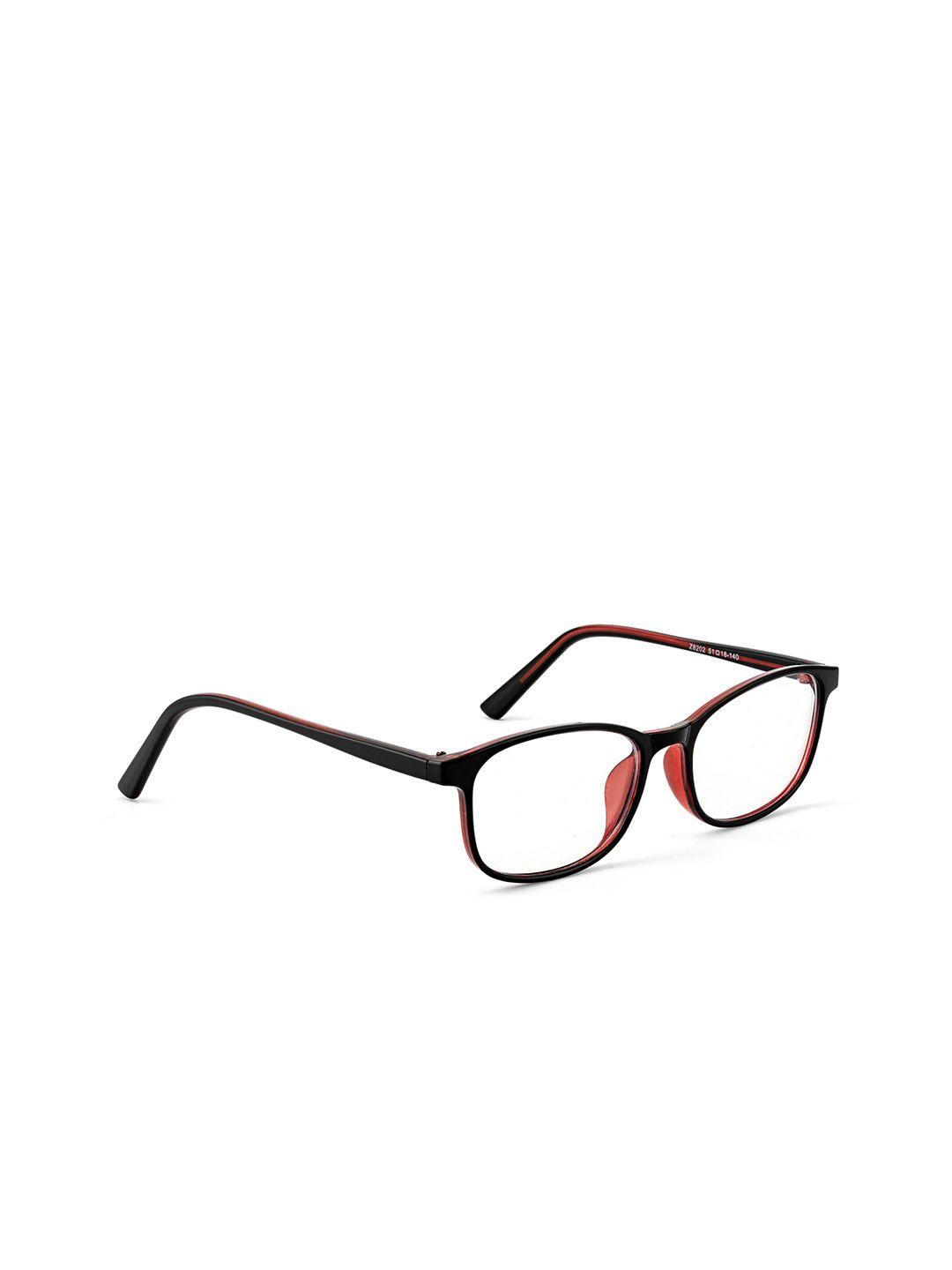 royal son unisex red full rim square frames