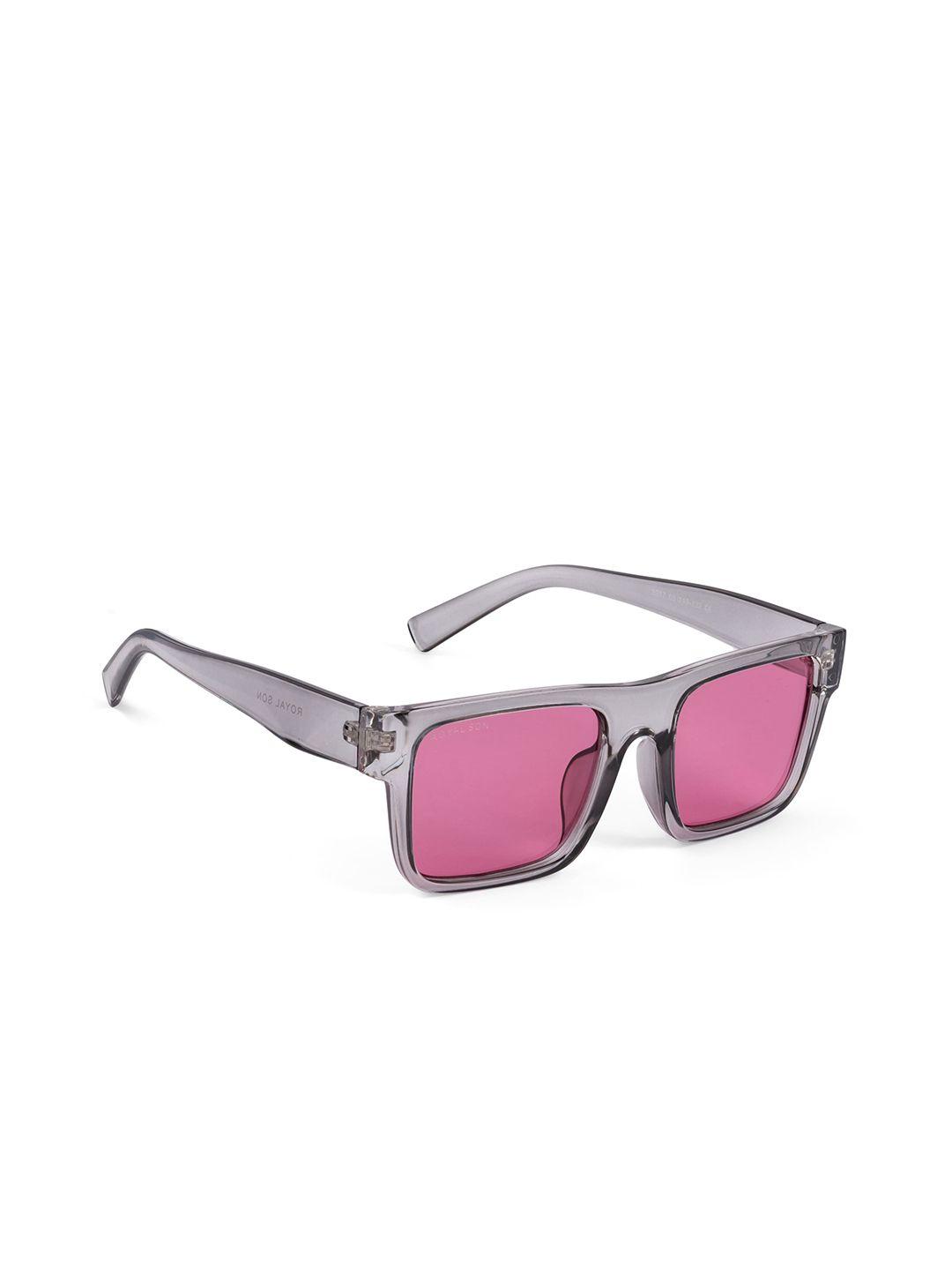 royal son women rectangle sunglasses with uv protected lens
