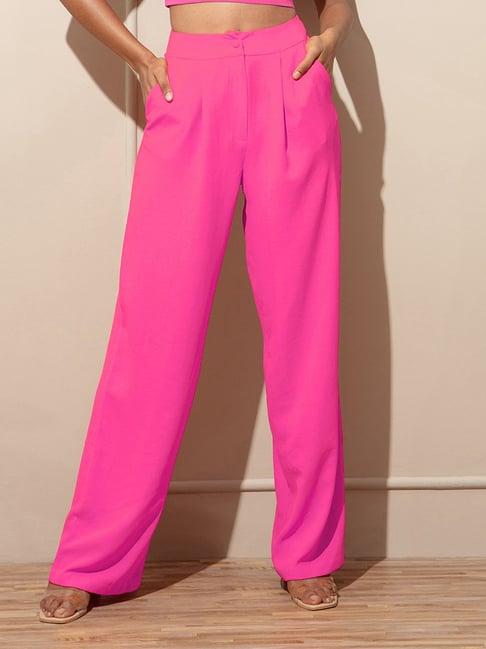 rsvp pink relaxed fit pants