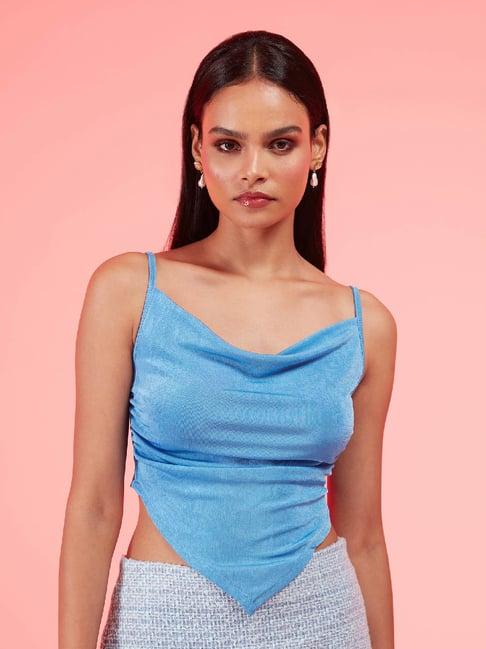 rsvp blue crop top