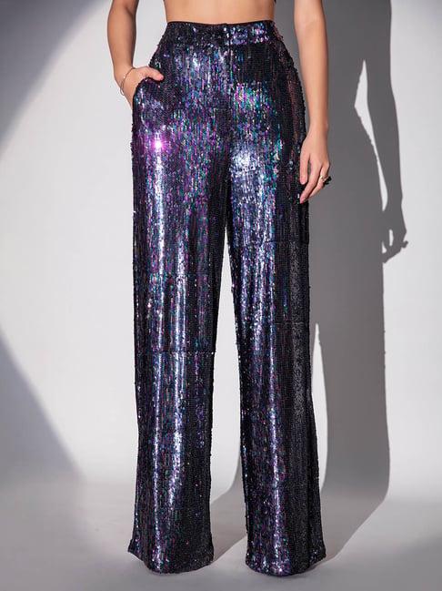 rsvp multicolor embellished relaxed fit pants