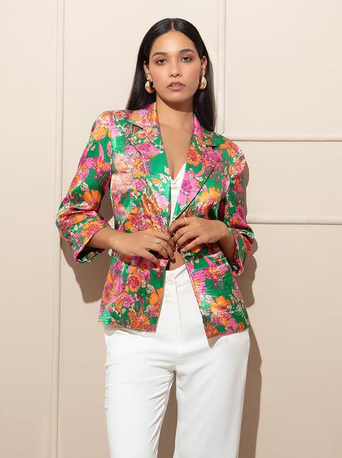 rsvp multicolor printed blazer
