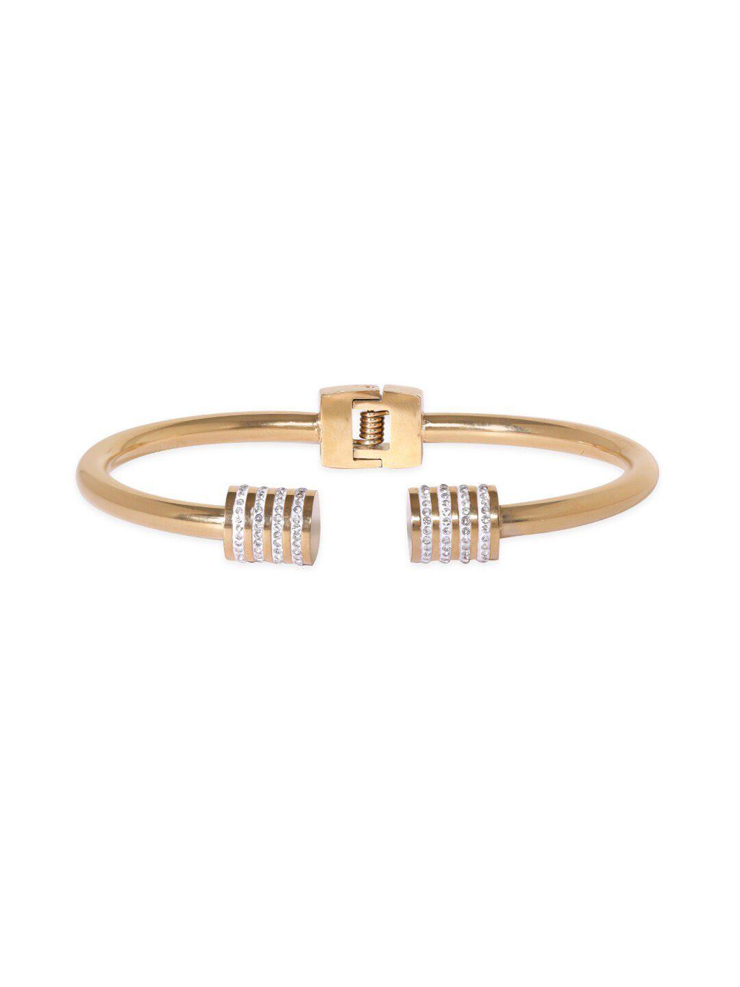 rubans voguish gold-plated bangle-style bracelet