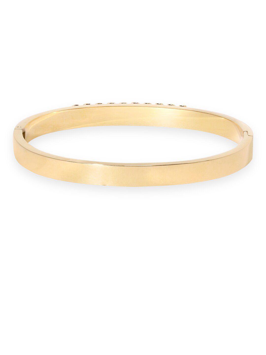 rubans voguish gold-plated stainless steel bangle-style bracelet