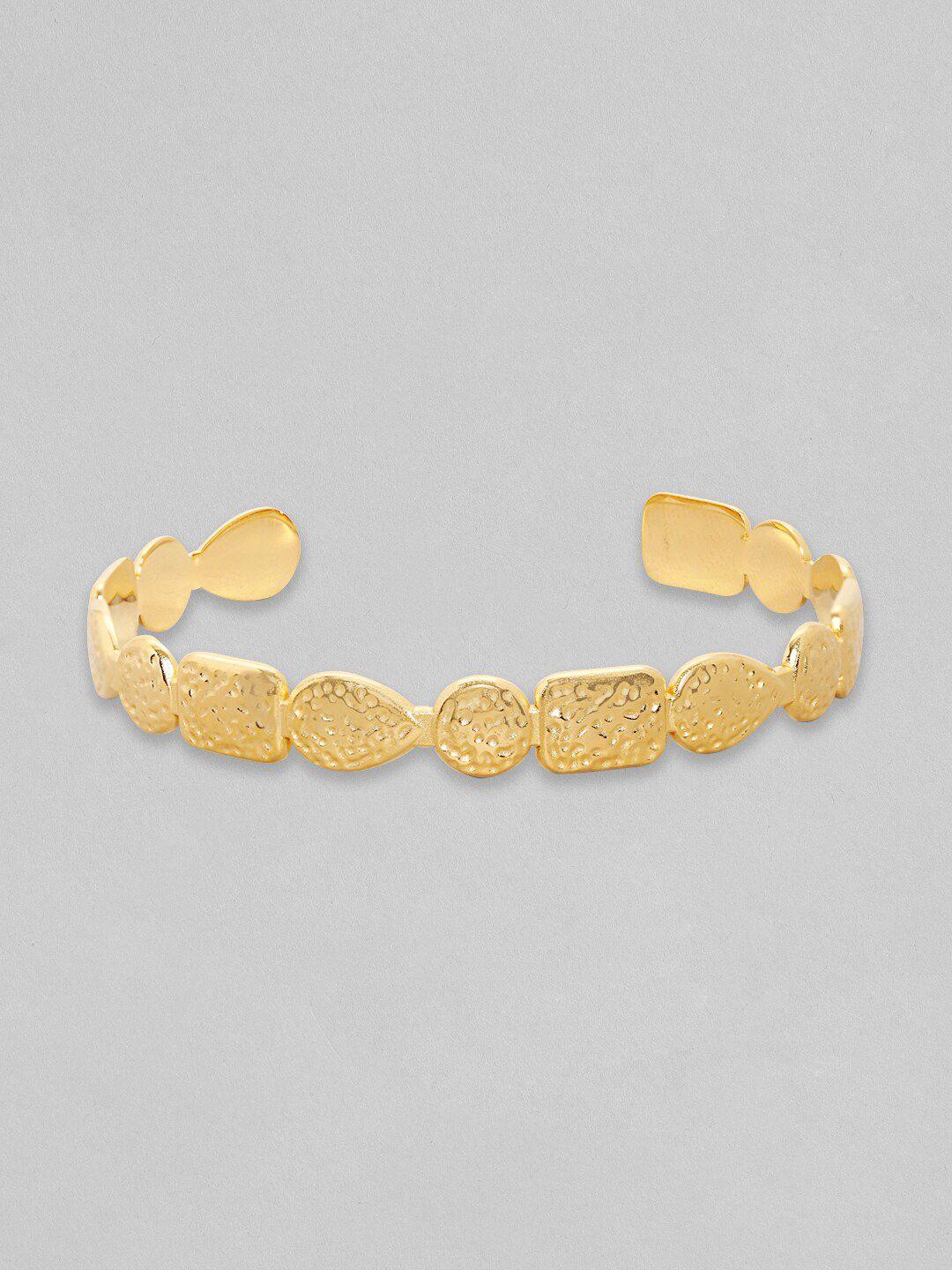 rubans voguish women 18k gold-plated cuff bracelet