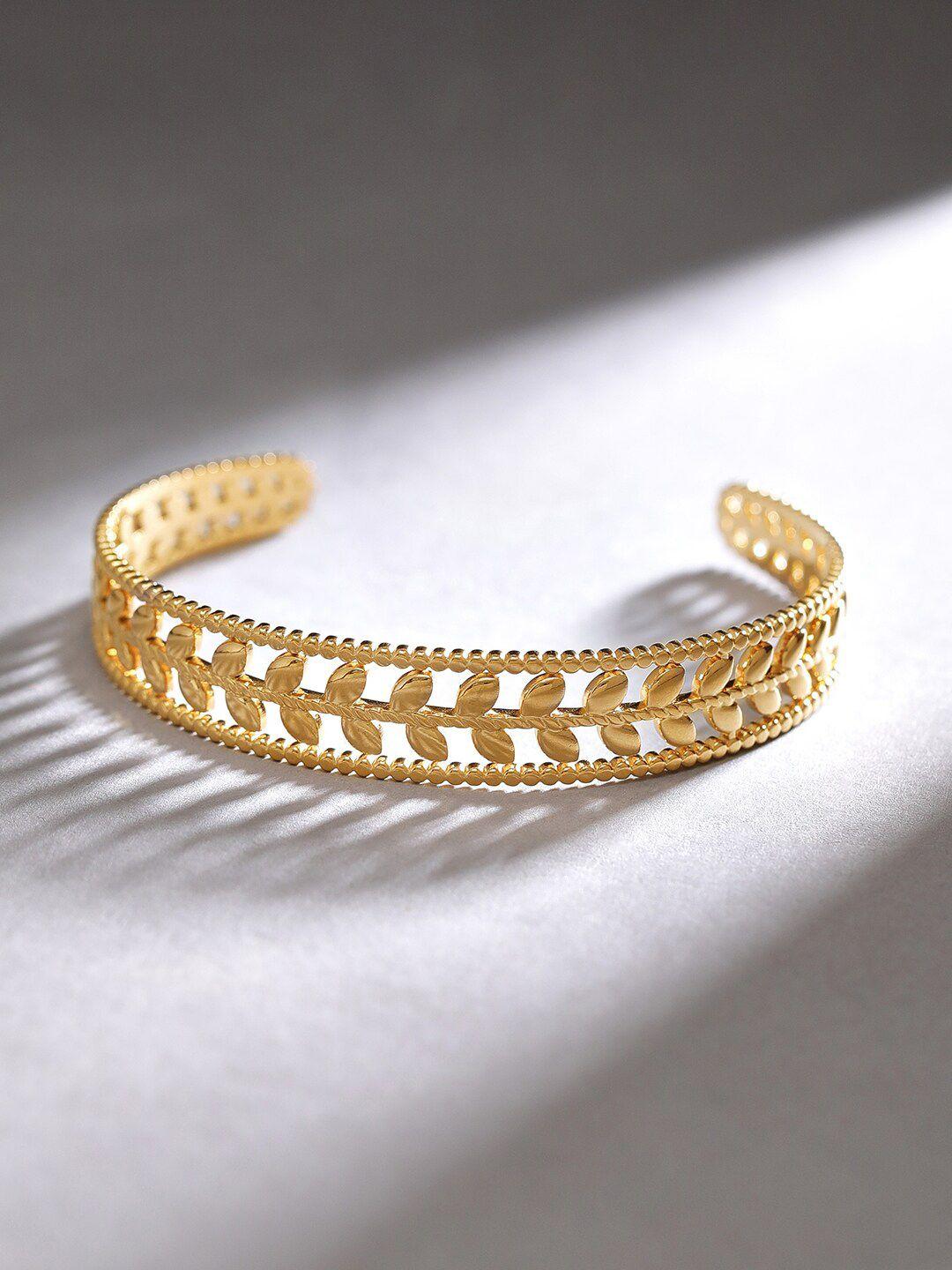rubans voguish women gold-plated cuff bracelet