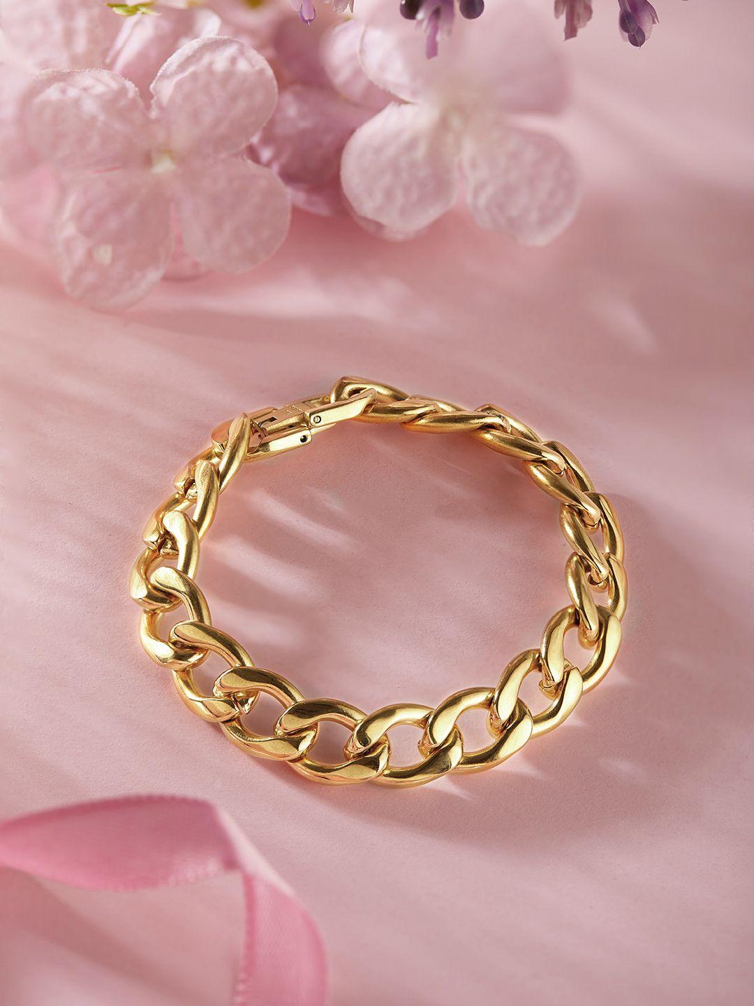 rubans voguish women gold-toned link bracelet