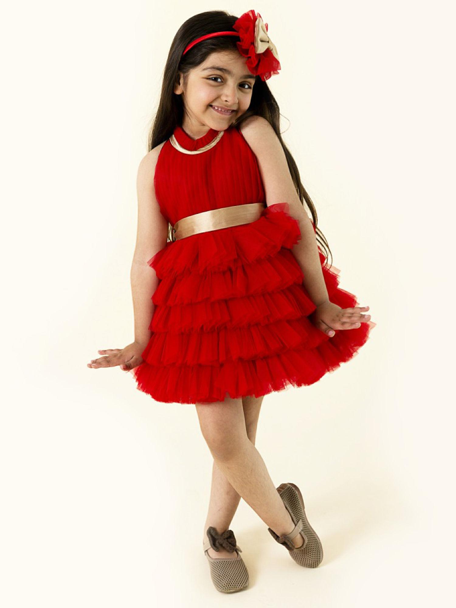 rubellite red princess dress