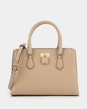 ruby small saffiano leather satchel