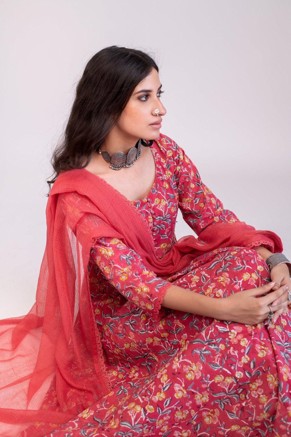 ruby anarkali kurta