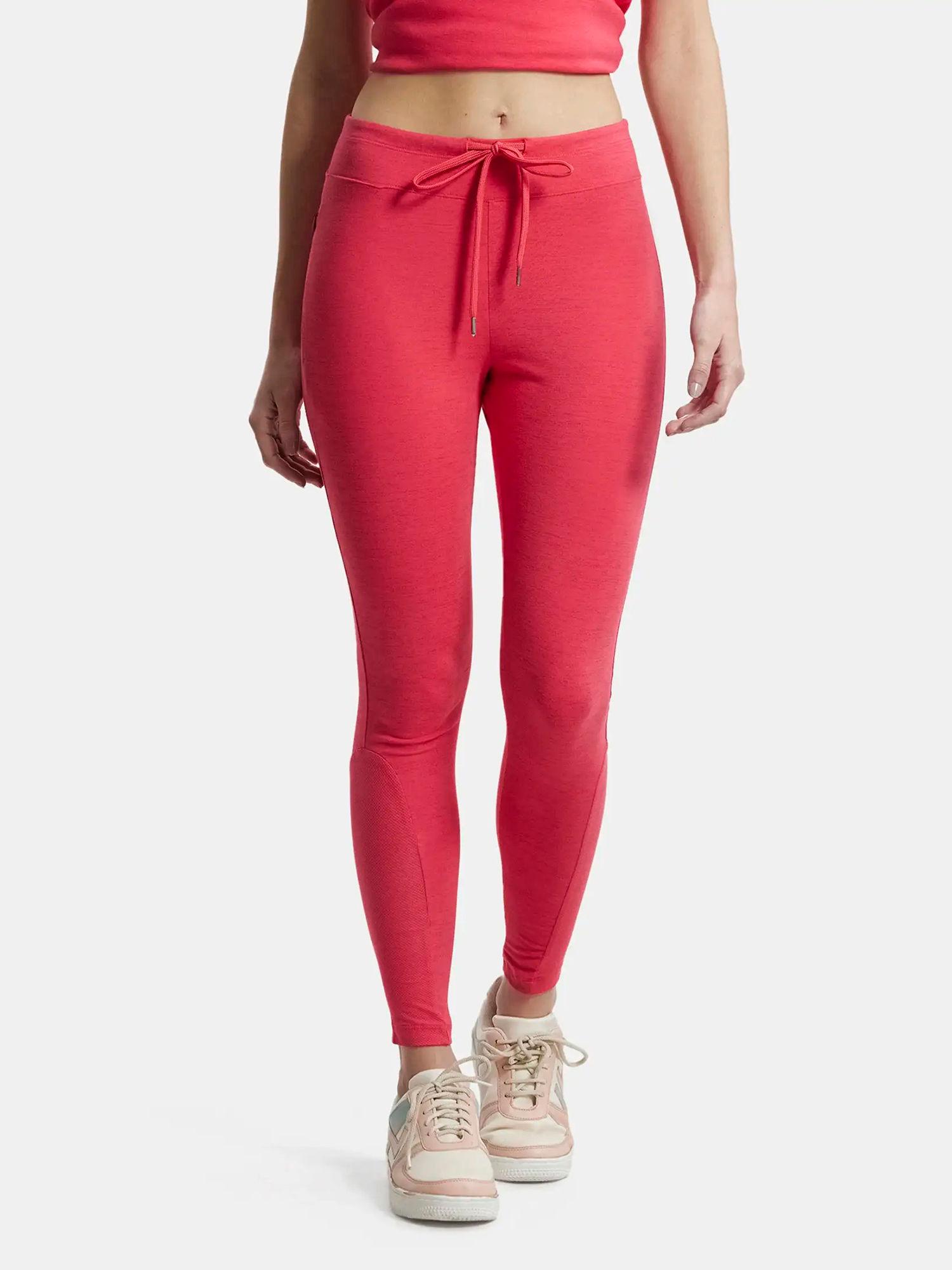 ruby pink marl yoga pant - style number- aa01