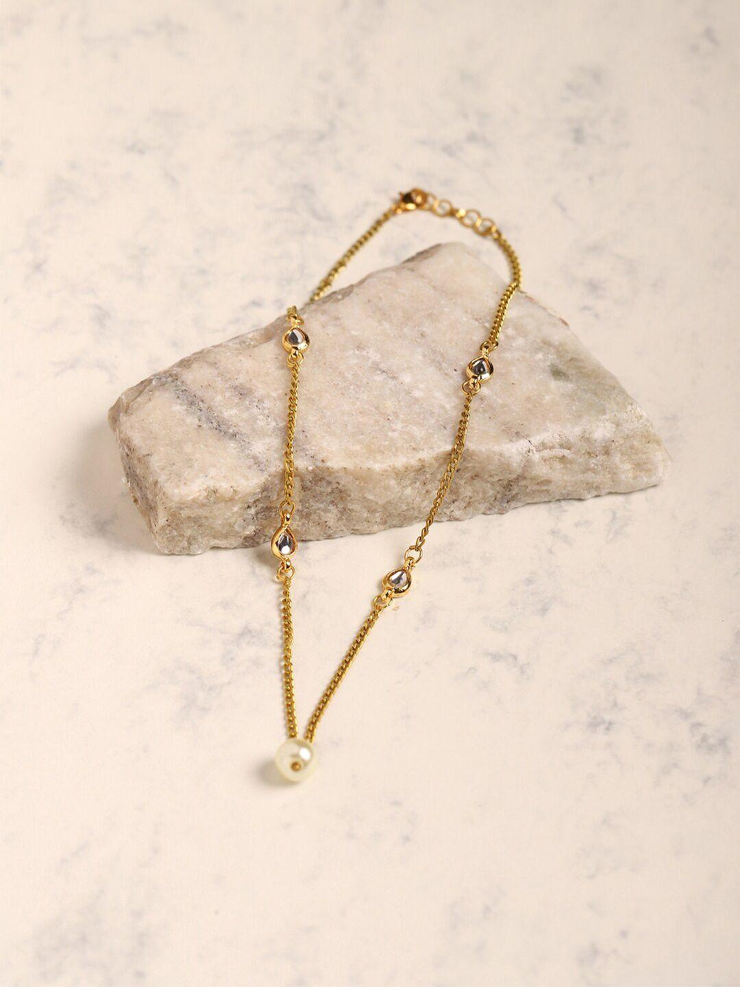 ruby raang women gold-plated chain