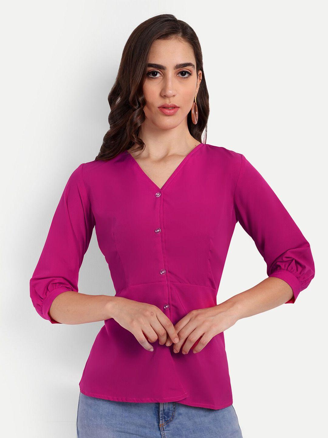 rudraaksha creations v-neck peplum top