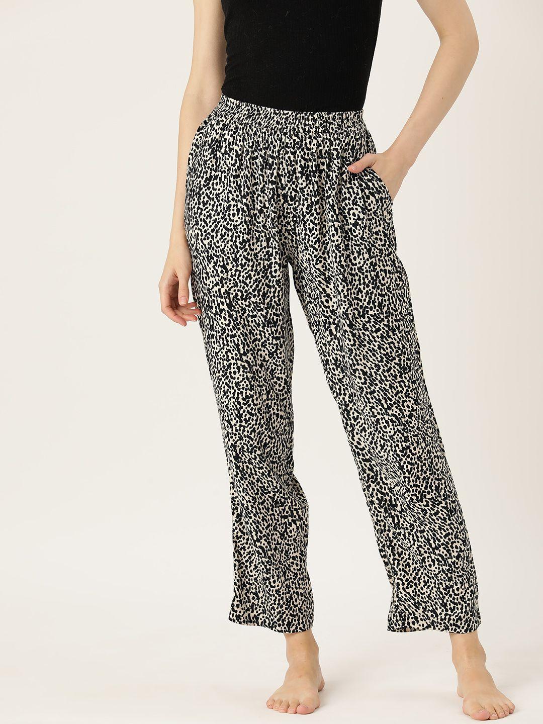 rue collection printed pure cotton lounge pants