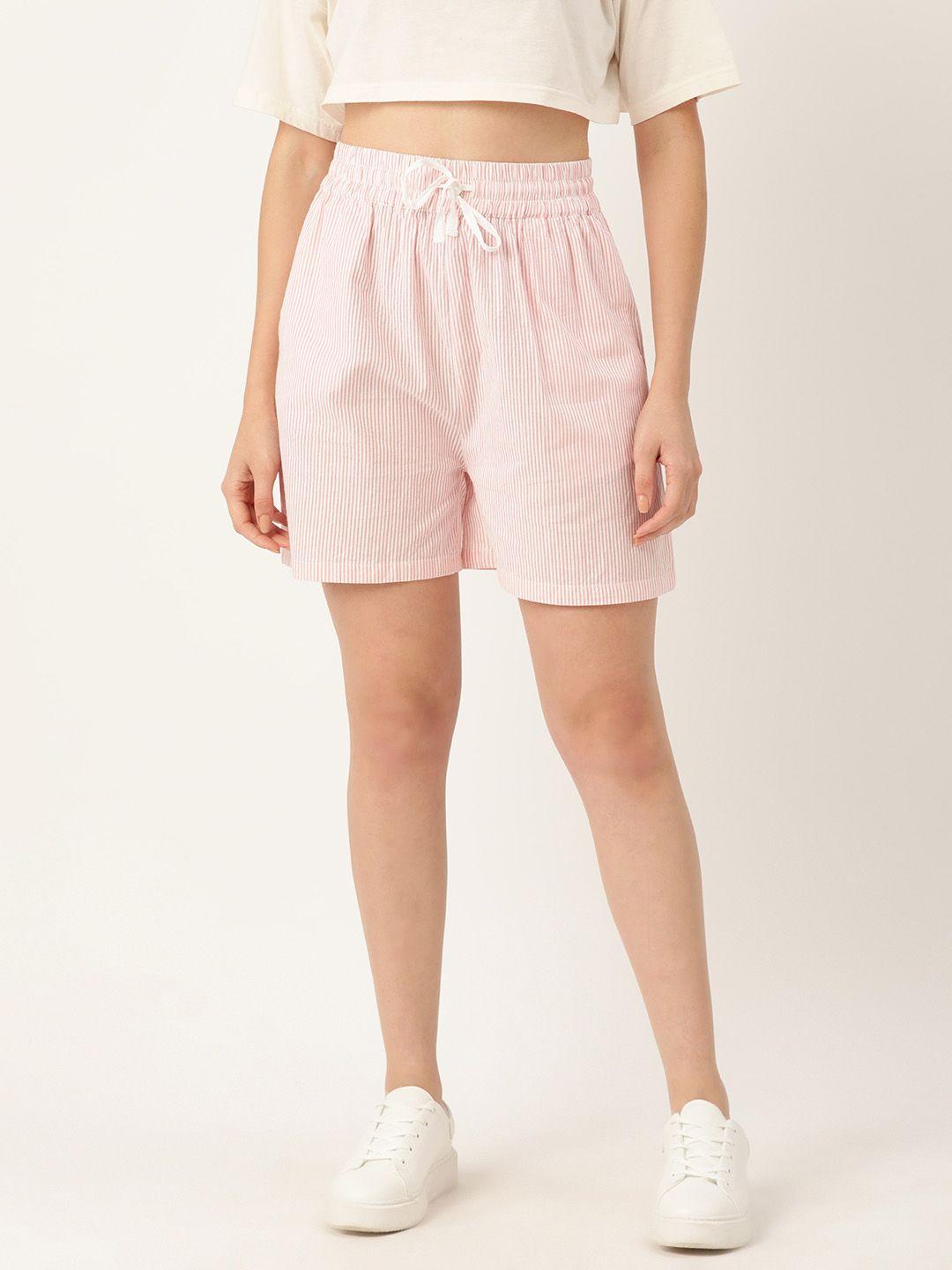 rue-collection-women-striped-regular-shorts
