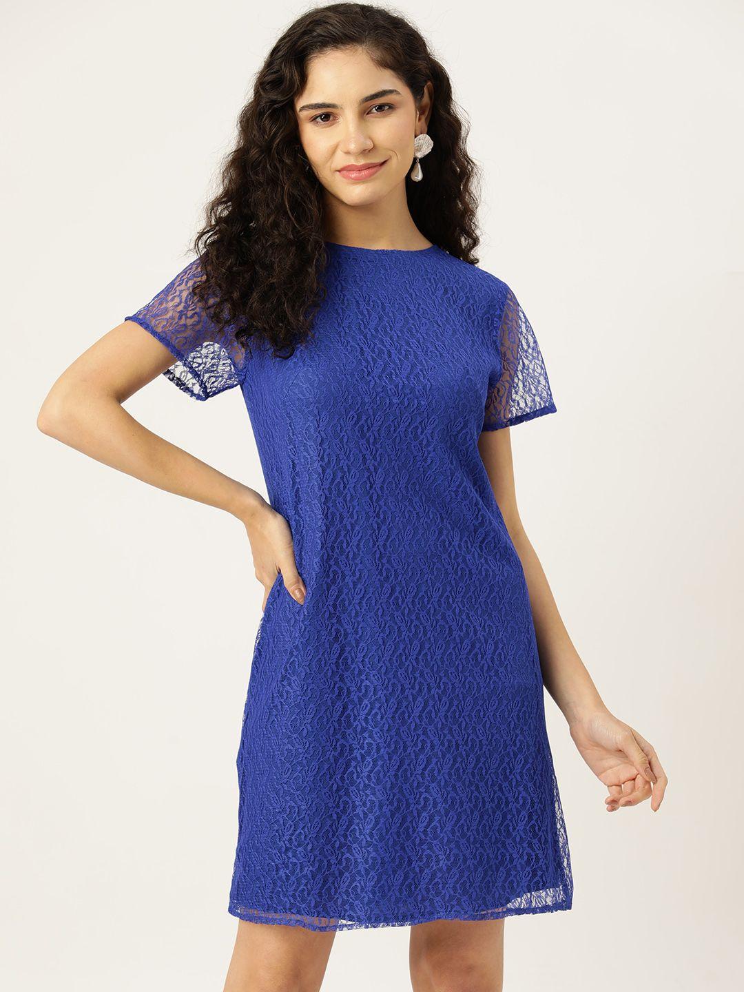 rue collection net a-line mini dress