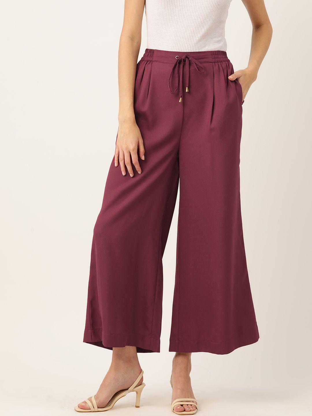 rue collection relaxed loose fit high-rise pleated culottes