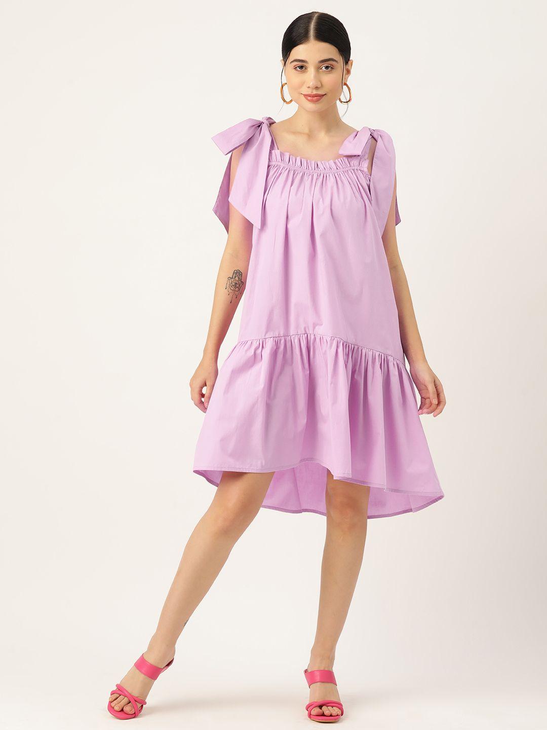 rue collection solid cotton a-line dress