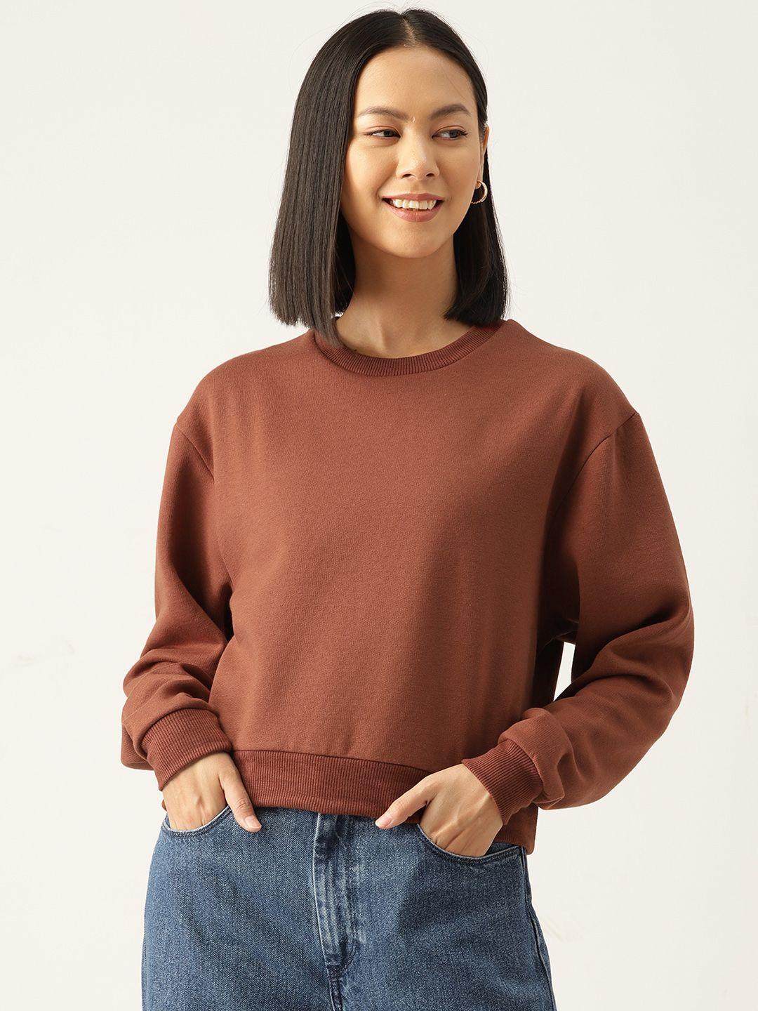 rue collection solid sweatshirt