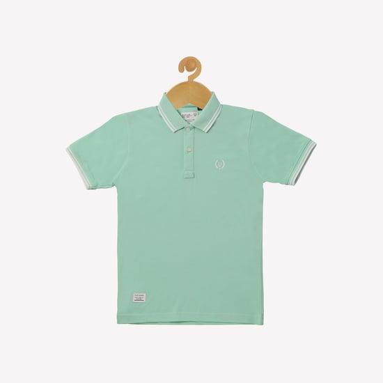 ruff kids boys solid regular fit polo t-shirt