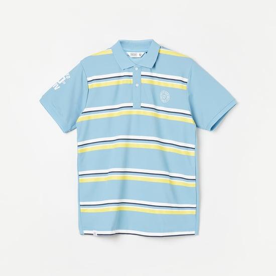 ruff kids boys striped polo t-shirt