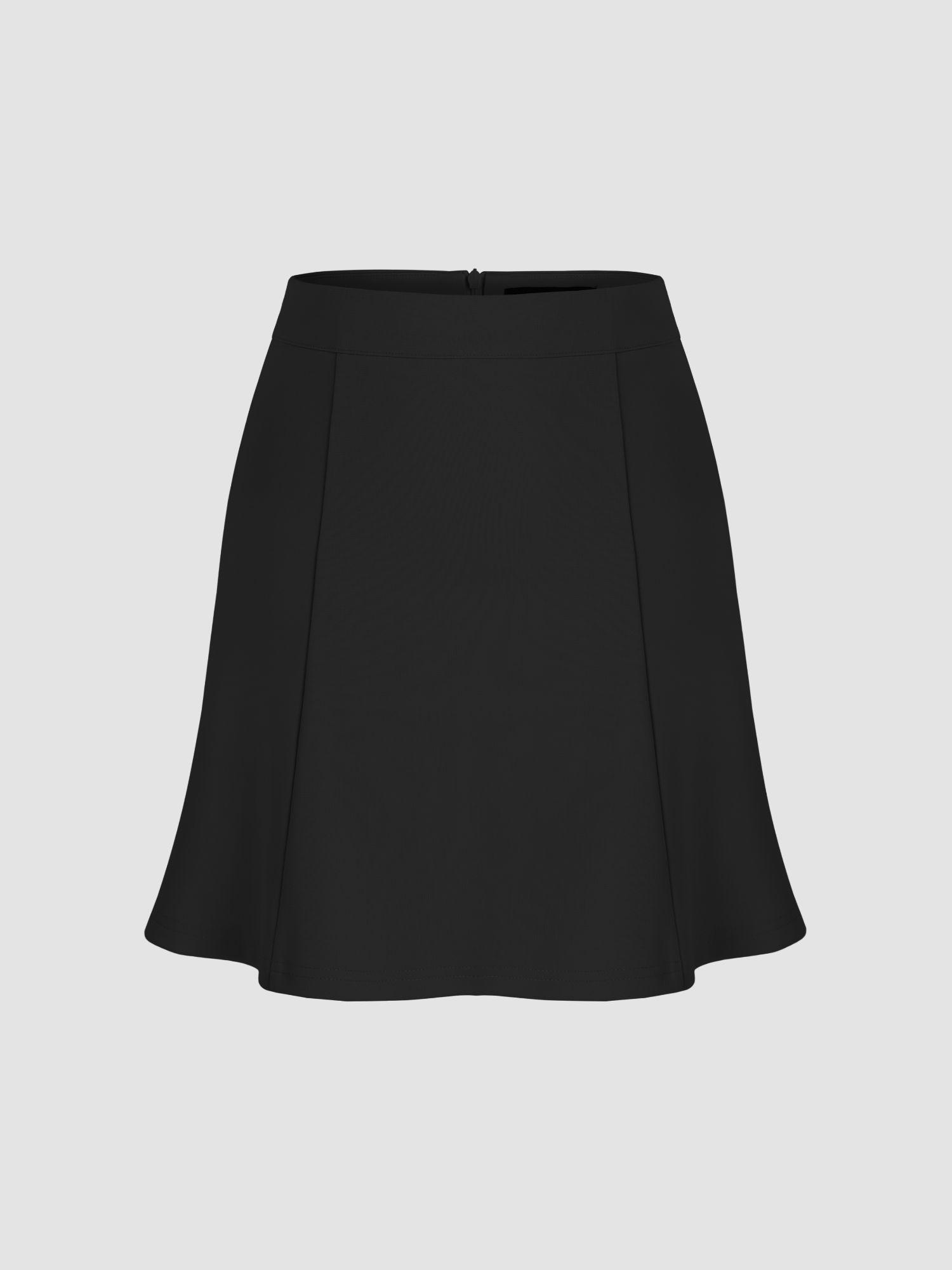 ruffle high waist mini skirt