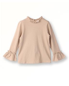 ruffled t-shirt with round neck