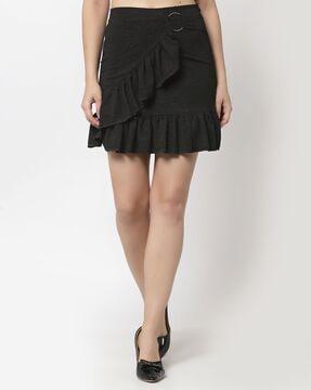 ruffled wrap skirt