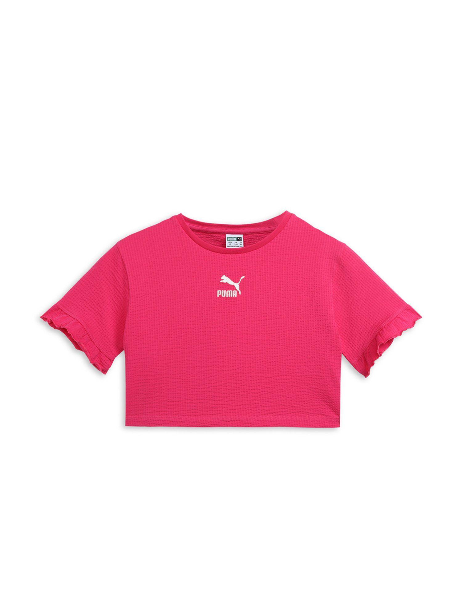 ruffles g girls pink t-shirt