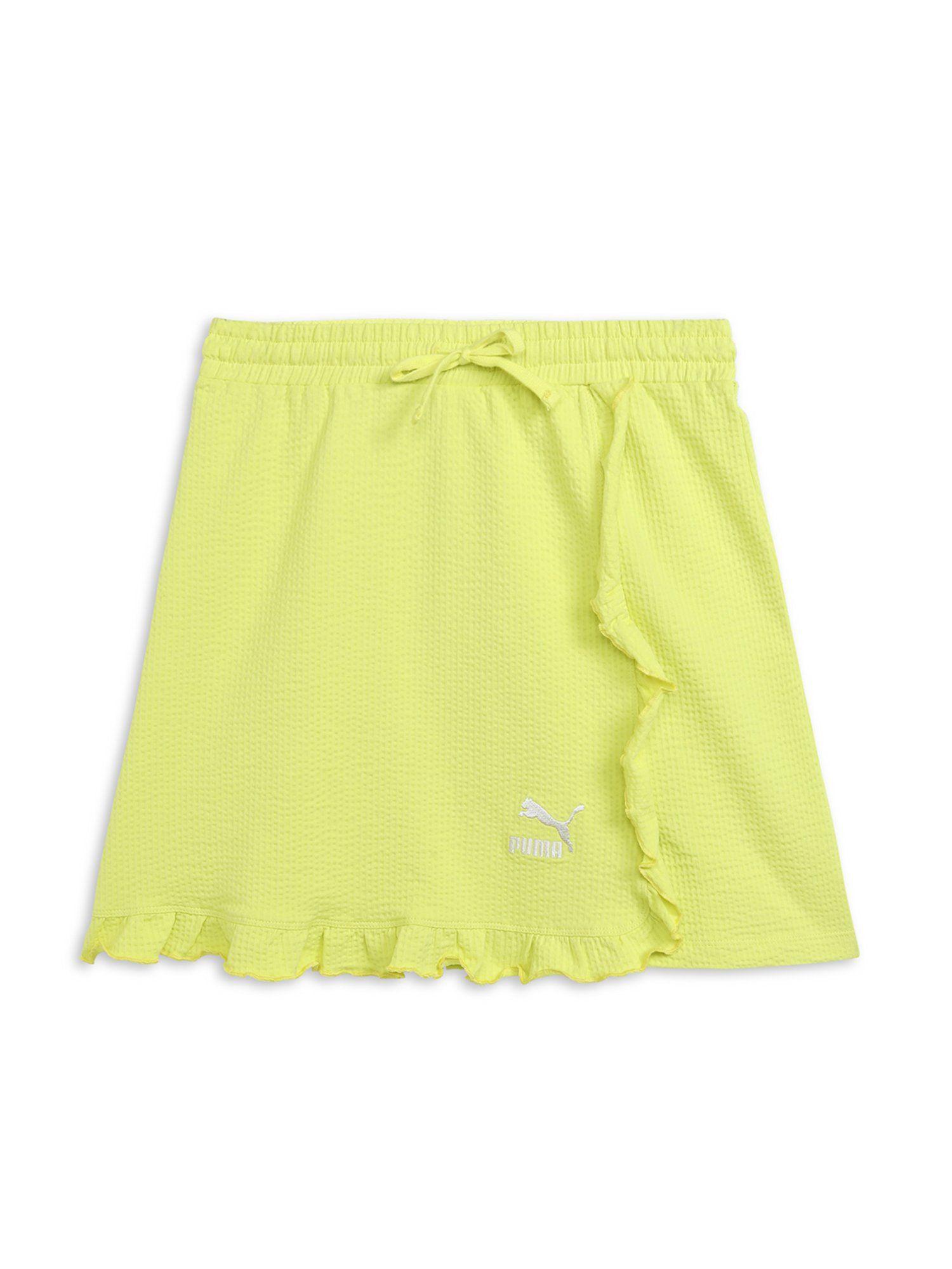 ruffles girls yellow skirts