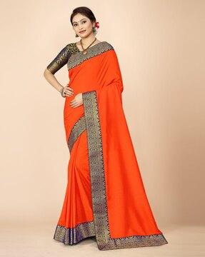 ruffles silk saree