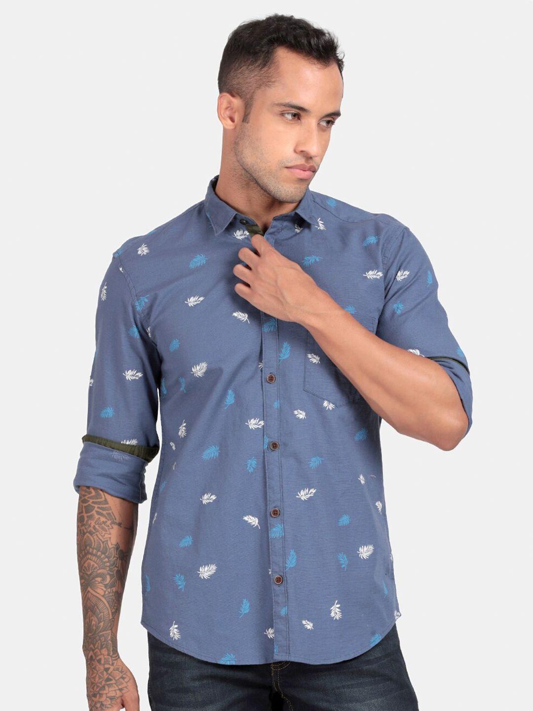 rug woods comfort printed cotton casual shirt