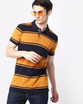 rugby striped polo t-shirt