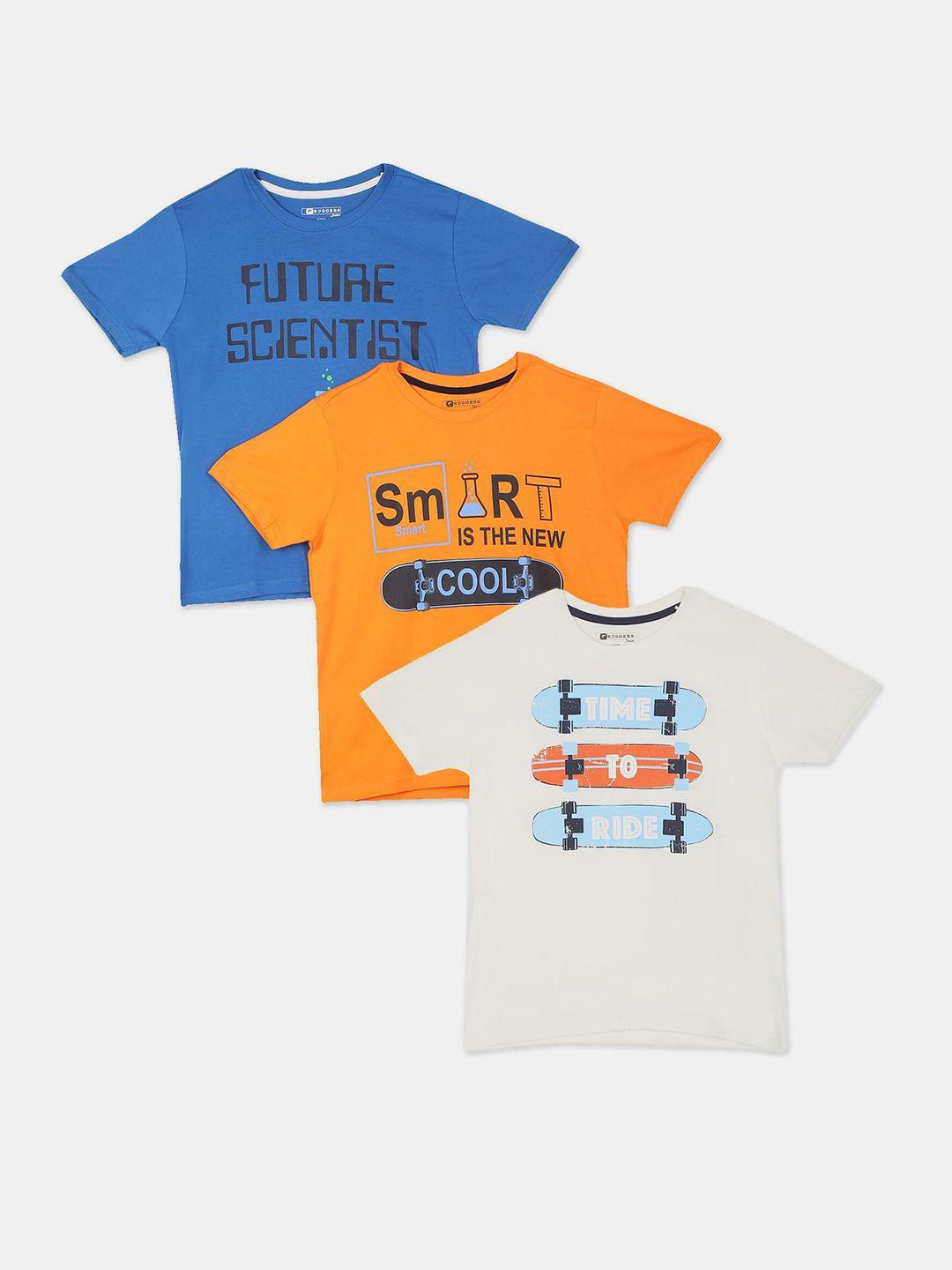 ruggers junior boys assorted 3 printed applique t-shirt