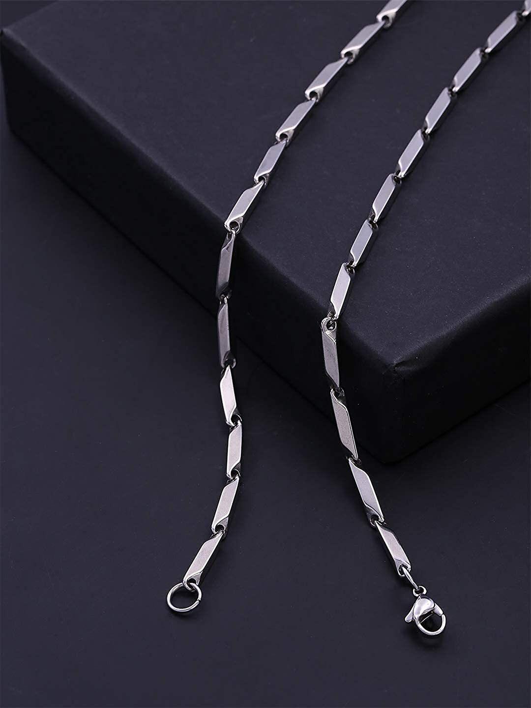 ruhi collection silver-plated minimal rice chain