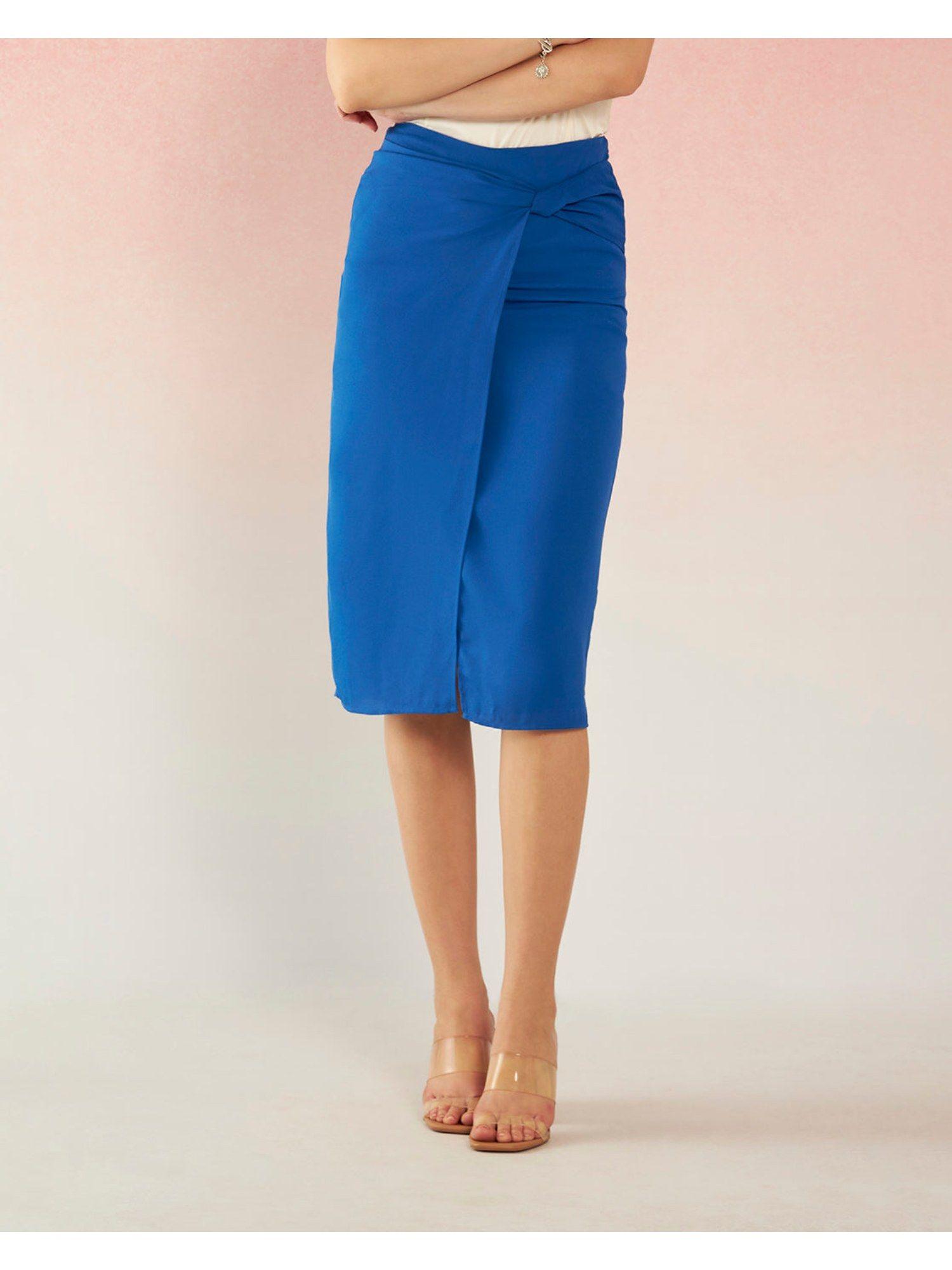 ruki versatile moss crepe pencil skirt