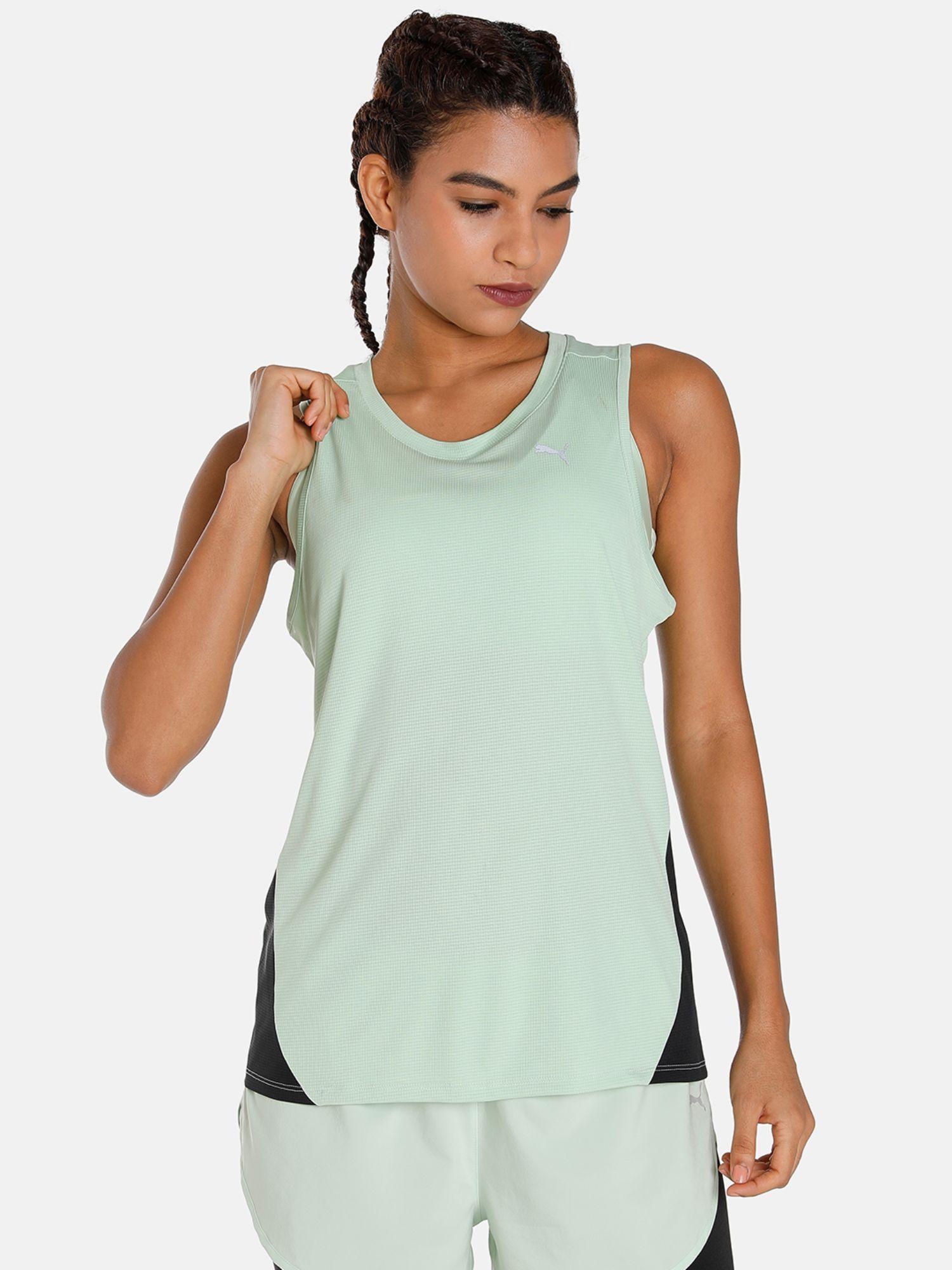 run favorite womens green tank top