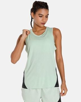 run favourite tank top with placement logo