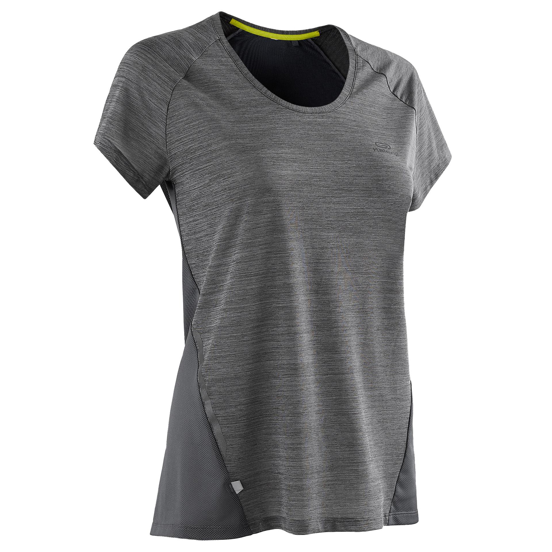 run light women's running t-shirt - grey