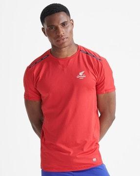 run regular fit round-neck t-shirt