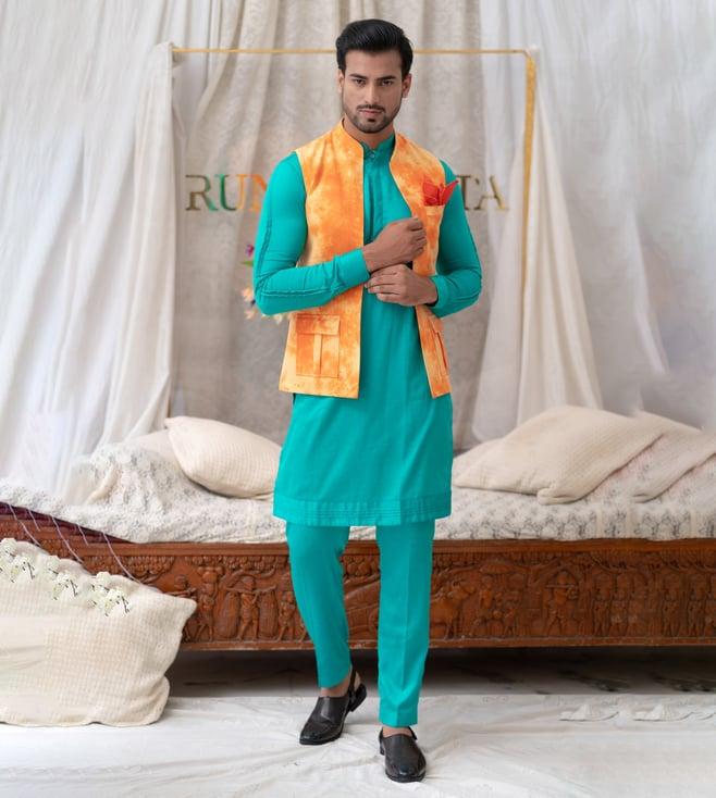 runit gupta tangerine jashn tie and dye bundi