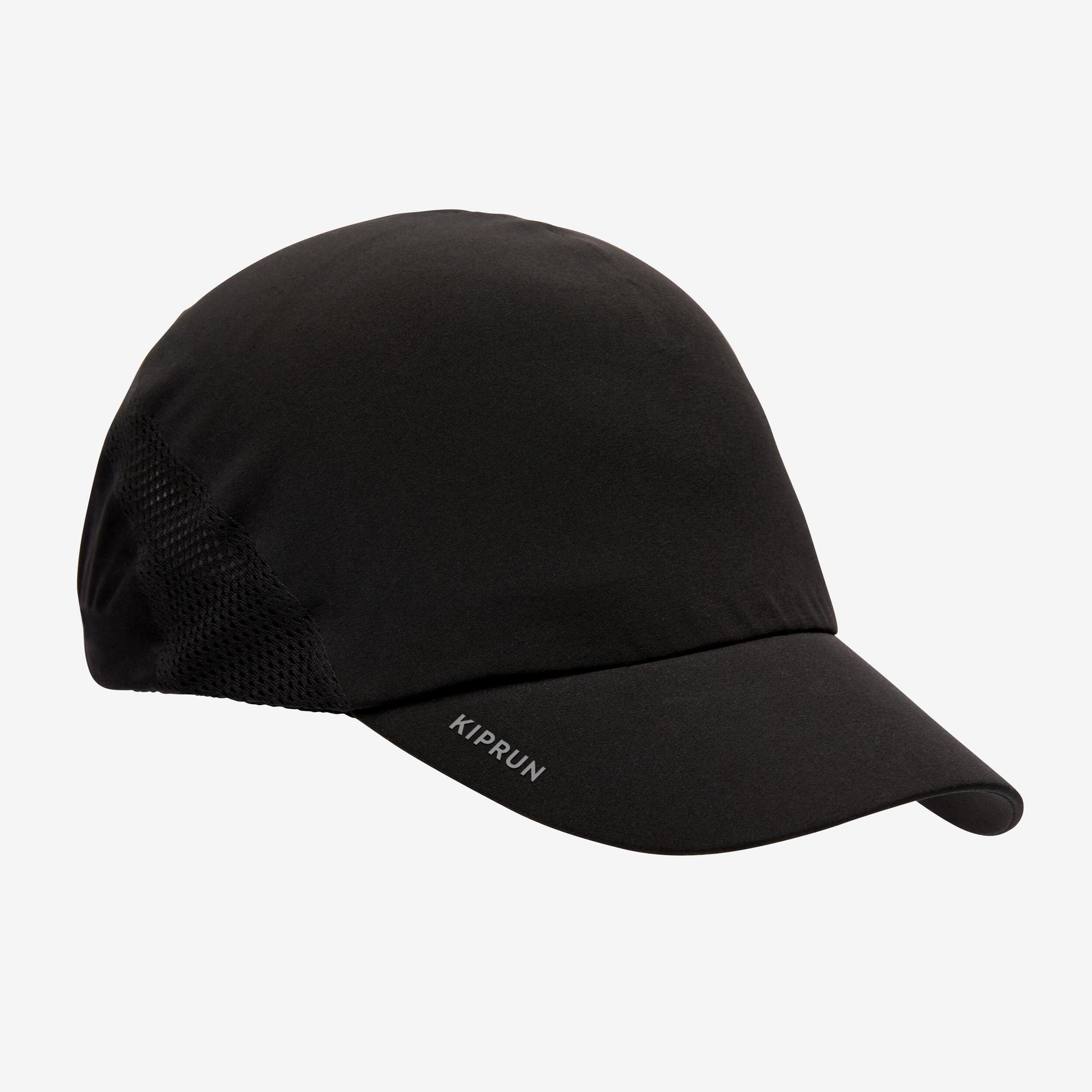 running adjustable cap unisex - black