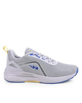 running lace-up sports shoes