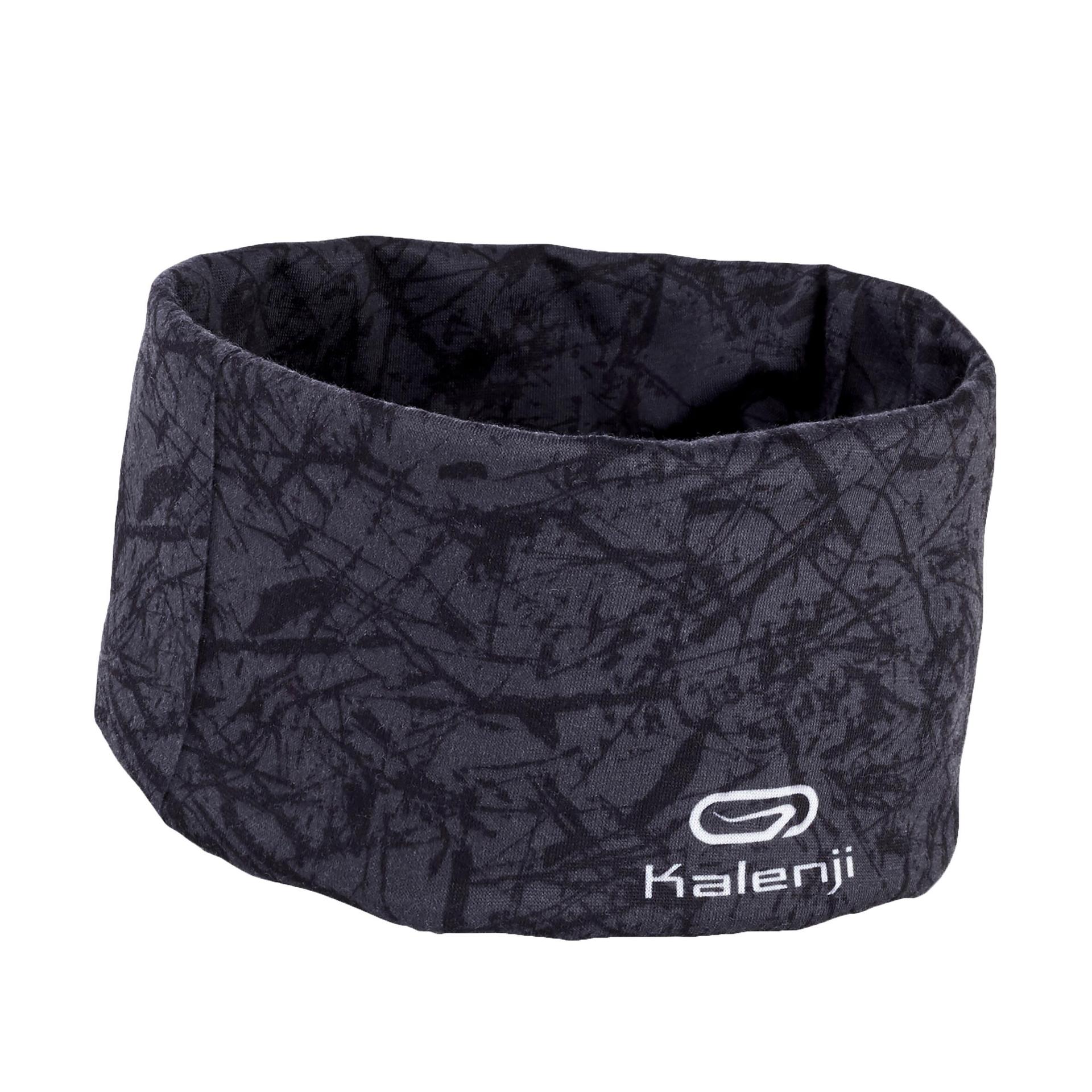 running multi-purpose headband - carbon grey printed black